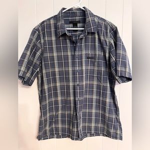 Calvin‎ Klein Plaid Shirt Sz XL Blue